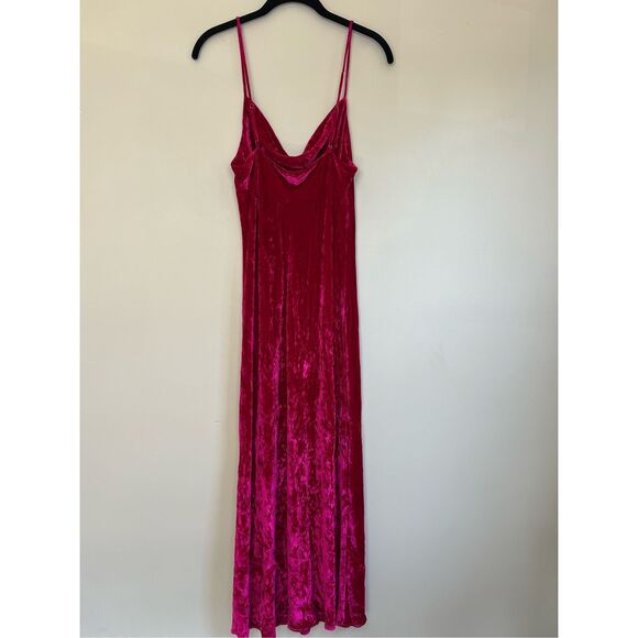 Reformation Salamanca Rhubarb Velvet Dress - Picture 6 of 11